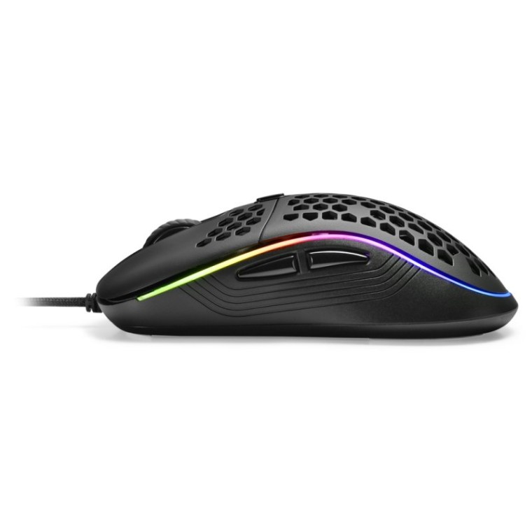 Sharkoon Light2 S RGB Ratón Gaming 6200 DPI Negro