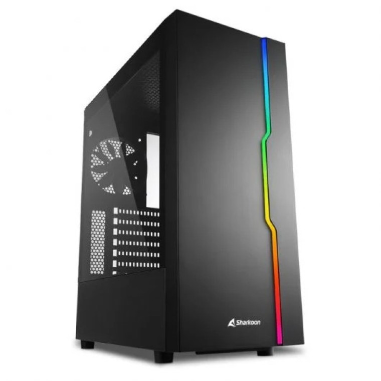 Sharkoon RGB Slider ATX Cristal Templado USB 3.0 ARGB Negra