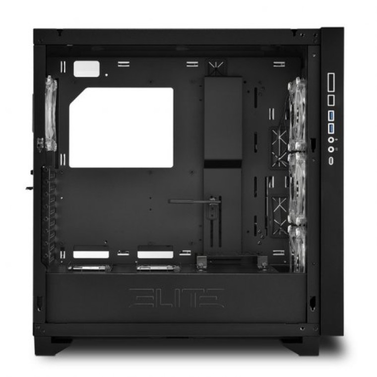 Sharkoon Elite Shark CA300T E-ATX Cristal Templado USB-C ARGB Negra