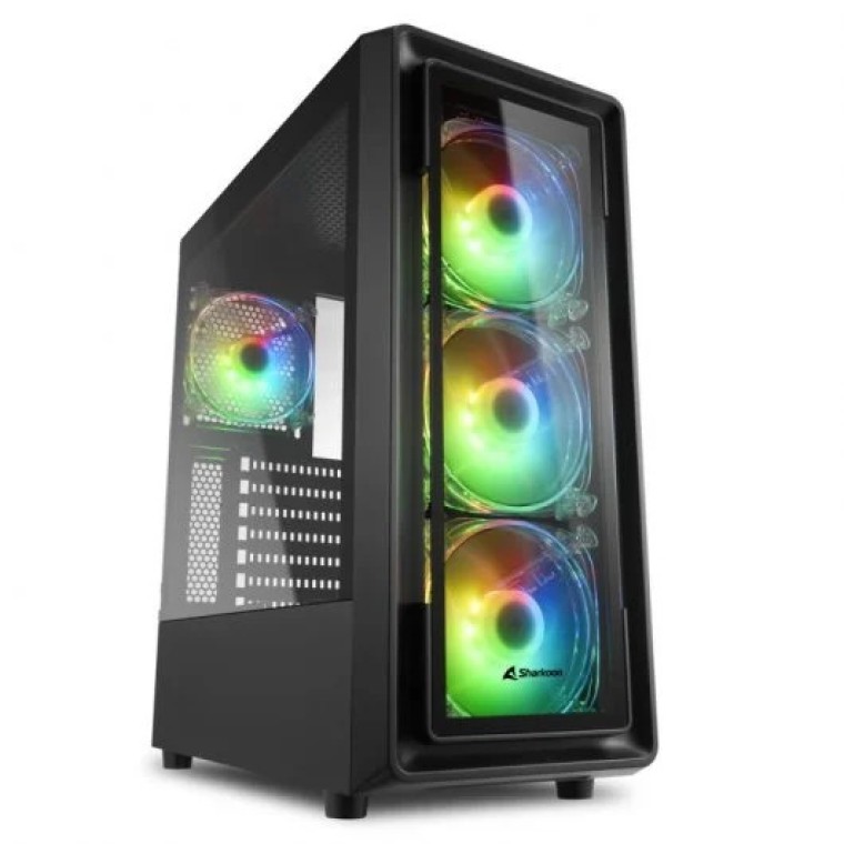 Sharkoon TK4 RGB Cristal Templado USB 3.1 Negra