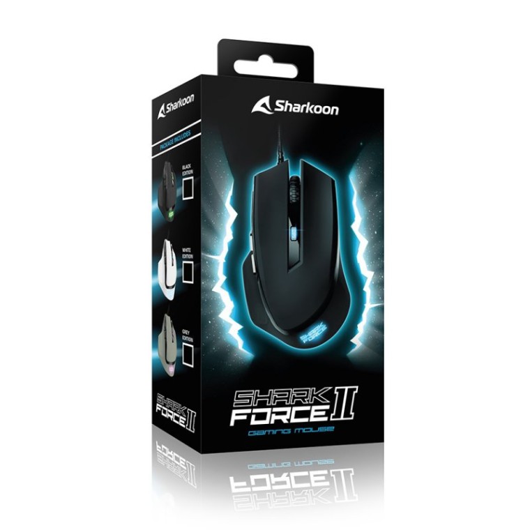 Sharkoon Shark Force II Ratón Gaming 4200DPI Negro