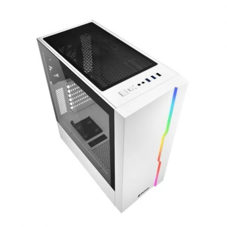 Sharkoon RGB Slider ATX Cristal Templado USB 3.0 ARGB Blanca