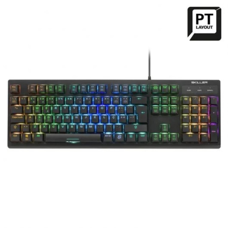 Sharkoon SKILLER SGK30 Teclado Mecánico Gaming RGB Switch Blue Layout Portugués