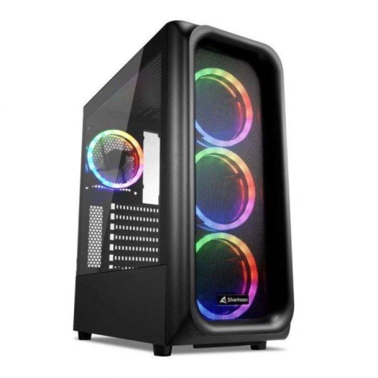 Sharkoon TK5M RGB ATX Cristal Templado USB 3.0 Negra