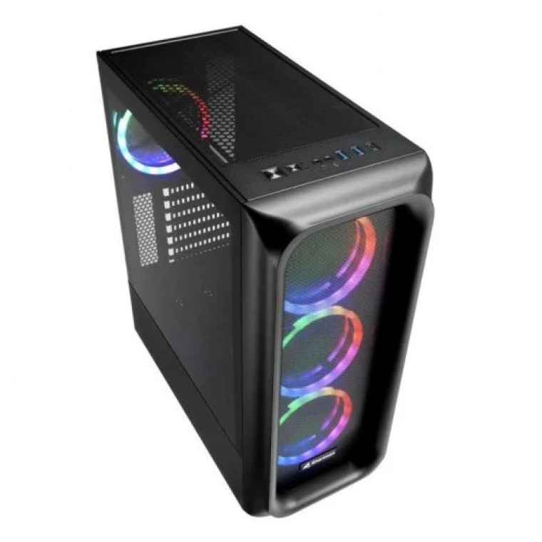 Sharkoon TK5M RGB ATX Cristal Templado USB 3.0 Negra