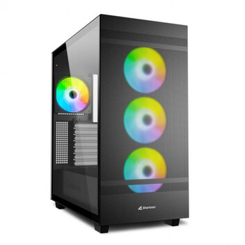 Sharkoon Rebel C50 RGB ATX Full Tower Cristal Templado USB-C Negra Sharkoon Rebel C50 RGB ATX Full Tower Cristal Templado USB-C Negra