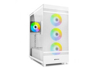 Sharkoon Rebel C50 RGB ATX Full Tower Cristal Templado USB-C Blanca
