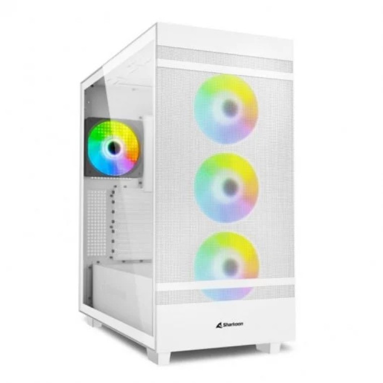 Sharkoon Rebel C50 RGB ATX Full Tower Cristal Templado USB-C Blanca