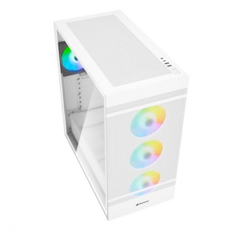 Sharkoon Rebel C50 RGB ATX Full Tower Cristal Templado USB-C Blanca