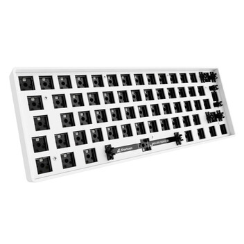 Sharkoon Skiller SGK50 S4 Barebone ISO White Teclado Gaming Sin Interruptores USB-Tipo C