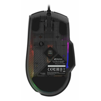 Ratón Sharkoon con cable 6400 DPI Iluminación RGB PBT PTFE 6 botones Ratón Sharkoon con cable 6400 DPI Iluminación RGB PBT PTFE 6 botones