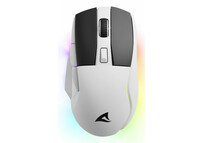 Ratón Sharkoon inalámbrico 6400 DPI RGB base carga dual modo PTFE PBT SGM50W
