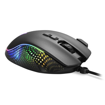 Ratón Sharkoon con cable 12800 DPI 8 botones RGB negro para diestros Ratón Sharkoon con cable 12800 DPI 8 botones RGB negro para diestros