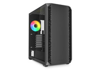 Torre PC Caja PC Sharkoon AK2 RGB Negro ATX Panel Vidrio Templado 2x Ventilador Preinstalado USB-C