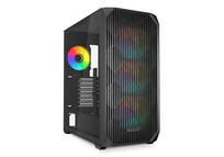 Torre PC Caja PC Sharkoon AK3 RGB ATX Cristal Templado 4 Ventiladores PWM USB-C Negra