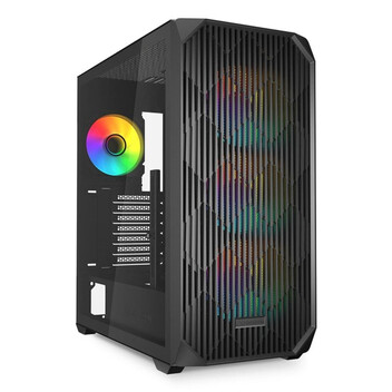 Torre PC Caja PC Sharkoon AK3 RGB ATX Cristal Templado 4 Ventiladores PWM USB-C Negra Torre PC Caja PC Sharkoon AK3 RGB ATX Cristal Templado 4 Ventiladores PWM USB-C Negra