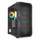 Torre PC Caja PC Sharkoon AK3 RGB ATX Cristal Templado 4 Ventiladores PWM USB-C Negra