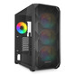 Torre PC Caja PC Sharkoon AK3 RGB ATX Cristal Templado 4 Ventiladores PWM USB-C Negra Torre PC Caja PC Sharkoon AK3 RGB ATX Cristal Templado 4 Ventiladores PWM USB-C Negra