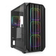 Torre PC Caja PC Sharkoon AK5M RGB Negro ATX Vidrio Templado 4 Ventiladores ARGB USB-C Soporte Radia