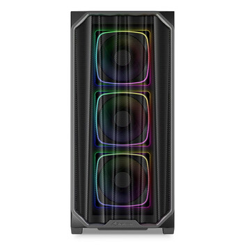 Torre PC Caja PC Sharkoon AK5M RGB Negro ATX Vidrio Templado 4 Ventiladores ARGB USB-C Soporte Radia