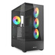 Torre PC Torre Sharkoon AK6 RGB ATX Vidrio Templado 4x Ventiladores ARGB Negra BTF Ready