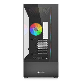 Torre PC Torre Sharkoon AK6 RGB ATX Vidrio Templado 4x Ventiladores ARGB Negra BTF Ready