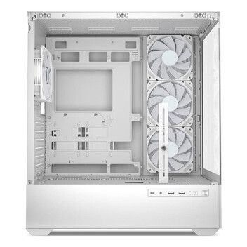 Torre PC Torre Sharkoon AK6 RGB ATX 4x Ventiladores 9 Slots lateral cristal USB-C Blanco Torre PC Torre Sharkoon AK6 RGB ATX 4x Ventiladores 9 Slots lateral cristal USB-C Blanco
