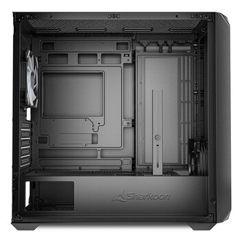 Torre PC Caja Micro ATX Sharkoon MK2 RGB Cristal Templado USB-C Soporte 11 Ventiladores Negra