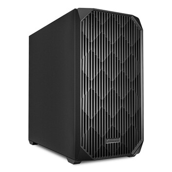 Torre PC Caja micro ATX Sharkoon MK3 Negra Panel Frontal Permeable Aire 2 Ventiladores 11 Slots Torre PC Caja micro ATX Sharkoon MK3 Negra Panel Frontal Permeable Aire 2 Ventiladores 11 Slots