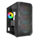 Torre PC Caja Micro ATX Sharkoon MK3 RGB Cristal Templado 4 Ventiladores USB-C Negra
