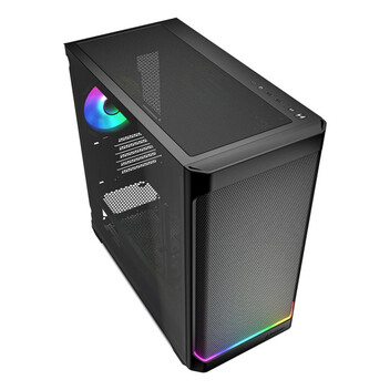 Torre PC Caja PC Sharkoon MK4W RGB Strip Micro-ATX/Mini-ITX RGB Vidrio Templado Negro Torre PC Caja PC Sharkoon MK4W RGB Strip Micro-ATX/Mini-ITX RGB Vidrio Templado Negro