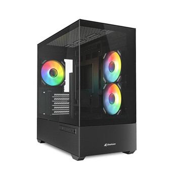 Torre PC Caja PC Sharkoon MK6 RGB Blanca Micro-ATX Cristal Templado y 3 Ventiladores PWM ARGB Torre PC Caja PC Sharkoon MK6 RGB Blanca Micro-ATX Cristal Templado y 3 Ventiladores PWM ARGB