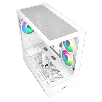 Torre PC Caja Sharkoon MK6 RGB Negro Micro-ATX Cristal Templado 3x Ventiladores ARGB USB-C Torre PC Caja Sharkoon MK6 RGB Negro Micro-ATX Cristal Templado 3x Ventiladores ARGB USB-C