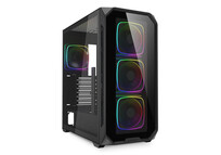 Torre PC Torre Sharkoon AK5G RGB ATX Cristal Templado 4x120mm PWM RGB USB-C Espaciosa