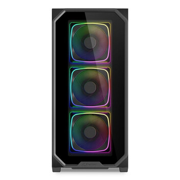 Torre PC Torre Sharkoon AK5G RGB ATX Cristal Templado 4x120mm PWM RGB USB-C Espaciosa Torre PC Torre Sharkoon AK5G RGB ATX Cristal Templado 4x120mm PWM RGB USB-C Espaciosa