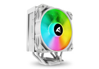 Ventilador CPU Refrigeración Aire Sharkoon Compatible LGA1851 120mm A40 RGB 4 Heatpipes TDP 220W RGB