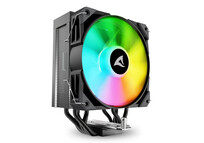 Ventilador CPU Refrigeración Aire Sharkoon Socket LGA1851 120mm A50 RGB 5 Heatpipes RGB PWM TDP 230W