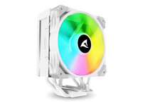 Ventilador CPU Refrigeración Aire Sharkoon Socket LGA1851 120mm A50 RGB 5 Heatpipes TDP 230W Efecto