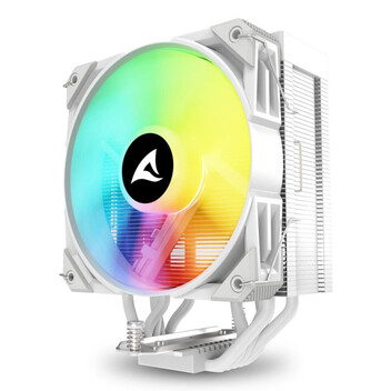 Ventilador CPU Refrigeración Aire Sharkoon Socket LGA1851 120mm A50 RGB 5 Heatpipes TDP 230W Efecto Ventilador CPU Refrigeración Aire Sharkoon Socket LGA1851 120mm A50 RGB 5 Heatpipes TDP 230W Efecto