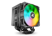 Ventilador CPU Refrigeración Aire Sharkoon Socket AM5 LGA1851 120 mm A60 RGB Doble Torre Espejo Infi