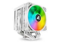 Ventilador CPU Refrigeración Aire Sharkoon Multisocket 120mm A60 RGB Blanco Dual Tower 260W PWM