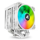 Ventilador CPU Refrigeración Aire Sharkoon Multisocket 120mm A60 RGB Blanco Dual Tower 260W PWM