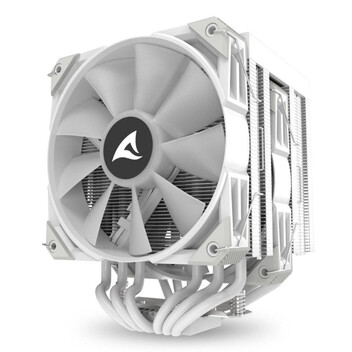 Ventilador CPU Refrigeración Aire Sharkoon Multisocket 120mm A60 RGB Blanco Dual Tower 260W PWM