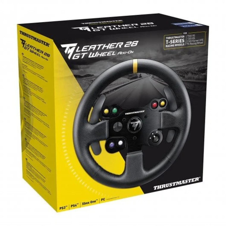 Thrustmaster TM Leather 28 GT Wheel Add-On Volante Multiplataforma para T300, TX 458, T500 y TS-PC R