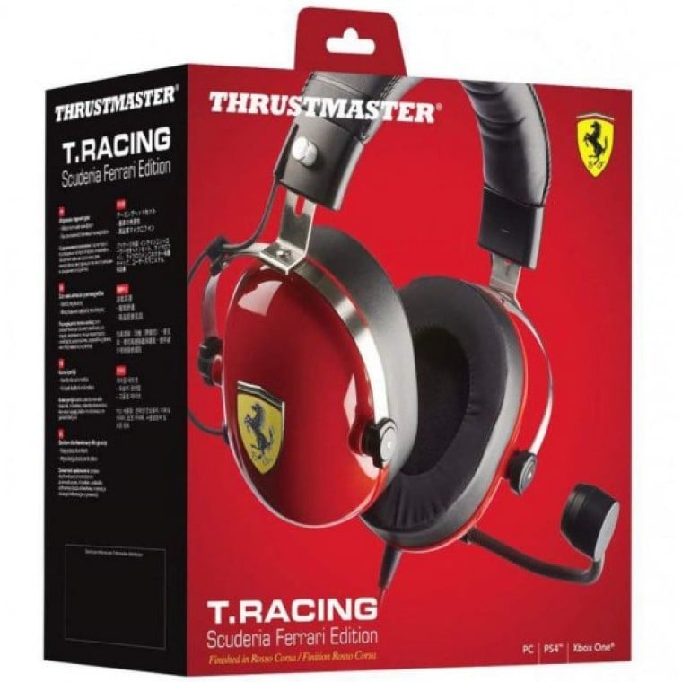 ThrustMaster T.Racing Scuderia Ferrari Edition-DTS Auriculares Gaming Multiplataforma Negro