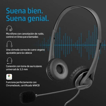 HP G2 Auriculares Estéreo con Micrófono Negros HP G2 Auriculares Estéreo con Micrófono Negros