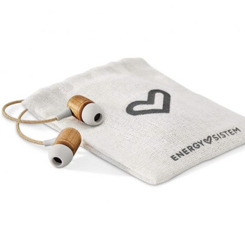 Energy Sistem Earphones Eco Auriculares con Micrófono Cherry Wood