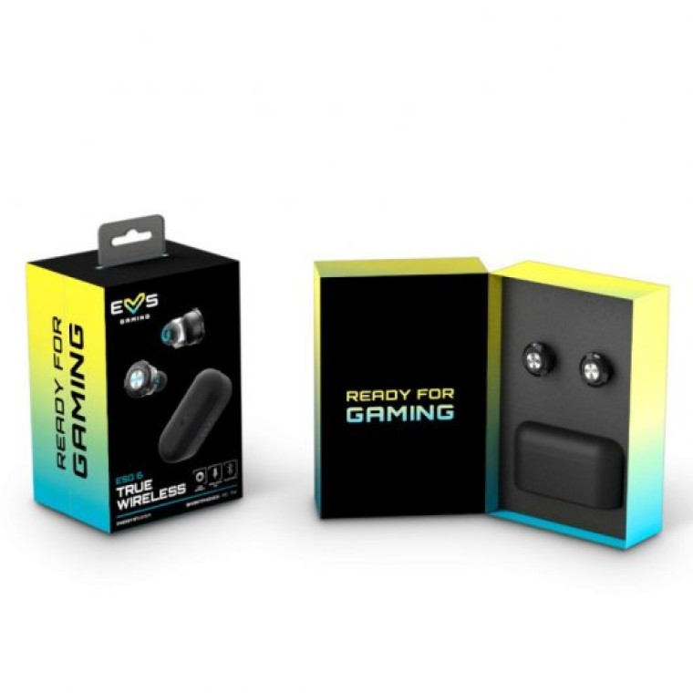 Energy Sistem Gaming Headset ESG 6 True Wireless Auriculares Bluetooth Negros