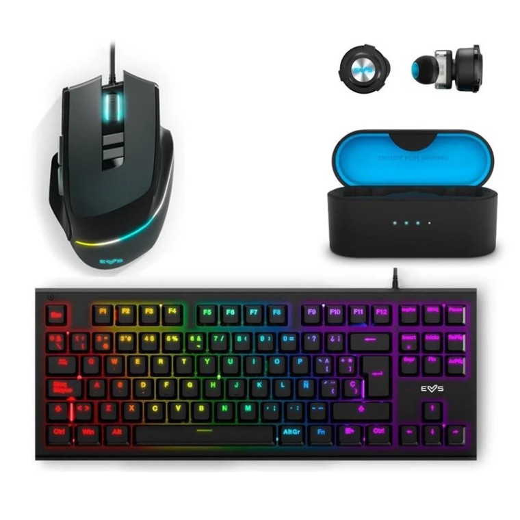 Energy Sistem Pack Gaming Teclado ESG K6 Mechanik + Ratón ESG M5 Triforce + Auriculares ESG 6