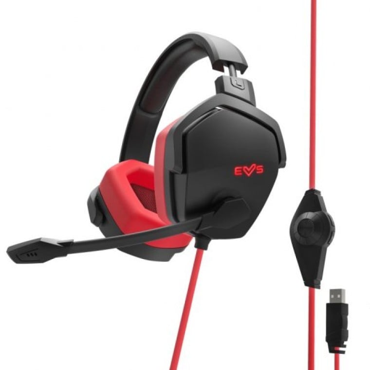 Energy Sistem ESG 4 Surround 7.1 Auriculares Gaming Negro/Rojo